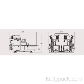 PE 밧줄 골판지 상자 달아서 기계